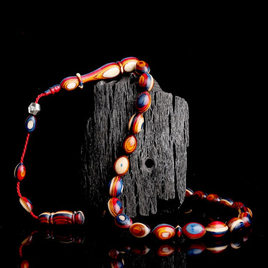 Barrel-Cut Camphor Wood Model Prayer Beads