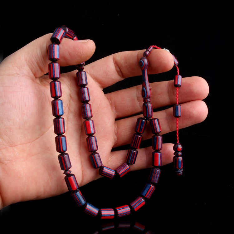 Capsule-Cut Camphor Wood Model Prayer Beads