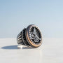 Osmanische Tugra Herrenring 925er Silber