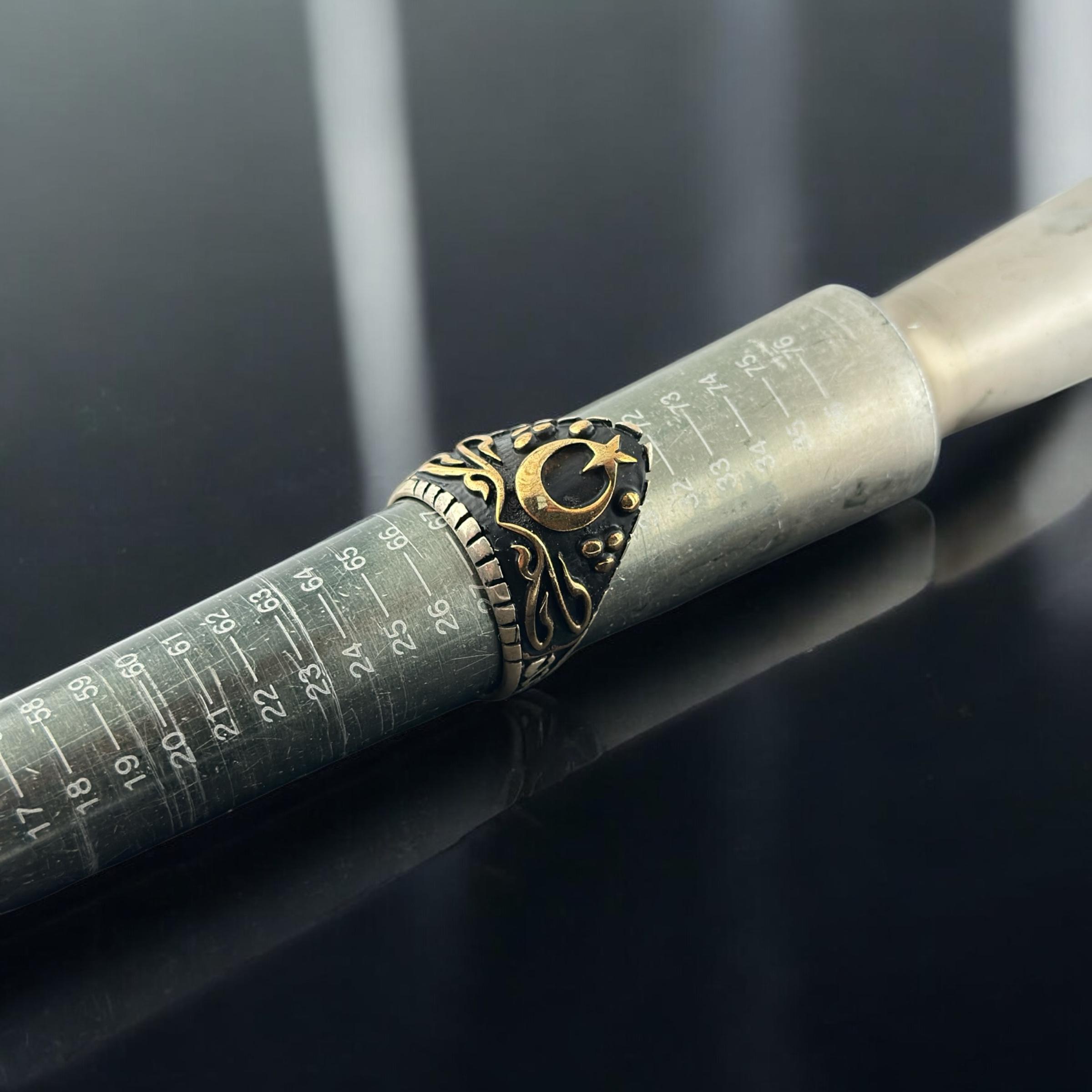 925 Sterling Silver Men's mind archer ring