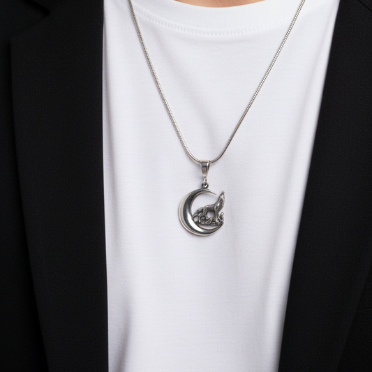 925 Sterling Silver Bozkurt Men's Necklace