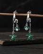 Emerald Lotus – 925 Ayar Gümüş Küpe