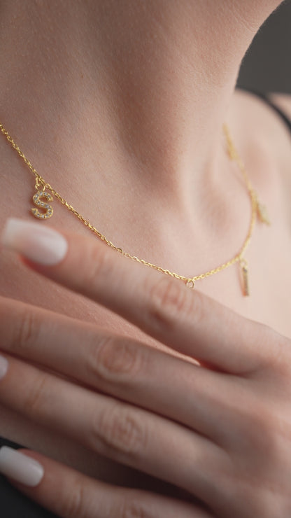 Collier prénom Aurora – Argent sterling 925 & Zircon