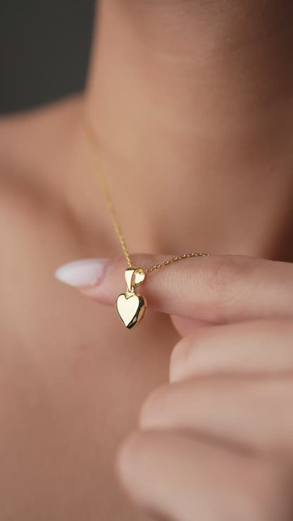 925 Ayar Gümüş Kalpli Harf Kolye