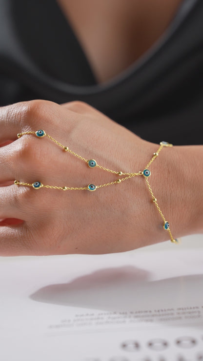 Blaue Aura - Evil Eye Beaded Shahmeran